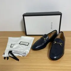 グッチ　ヨルダーン　ホースビットローファー　レザー　黒　460723 36.5