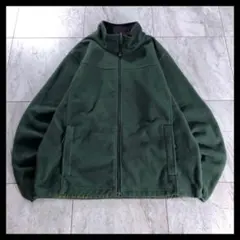 00s L.L.Bean ジップアップ フリースジャケット グリーン Y2K M