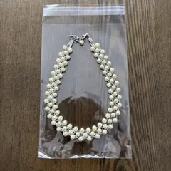 ホワイトパール二重チョーカー