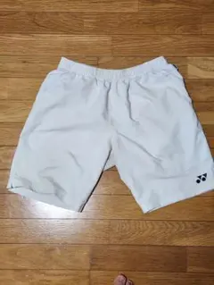 YONEX ホワイト ショートパンツ JPサイズL