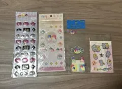サンリオ　キキララ シール　平成レトロ　ぷくぷく　ぷっくりシール　ラメ　デコ