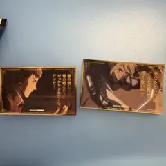 進撃の巨人　記憶への進撃　場面写真箔押しステッカー　ヒストリア ジャン