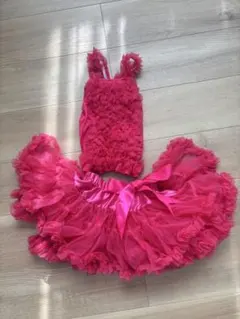 ピンク フリル セレモニードレス 1-2歳