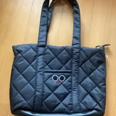 ajolieキルティング トートバッグ ブラック パールチャームのサムネイル