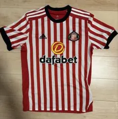 Sunderland adidas 赤白ストライプシャツ