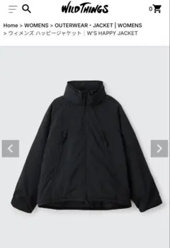 WILD THINGS ワイルドシングス ウィメンズ ハッピージャケットS黒
