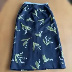 Adonisis すずらん柄 ロングタイトスカートのサムネイル