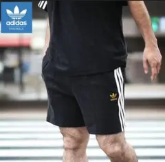 ☆Mサイズ相当☆アディダス ハーフパンツ adidas テリー パイル ショーツのサムネイル