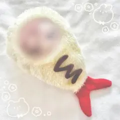 ハンドメイド ちびぐるみ 10cm ぬい服 えび