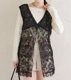 シャギーレース タンクチュニック mystic