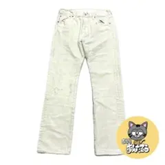 リーバイス 古着 デニム 501 ボタンフライ ホワイト W30 L30