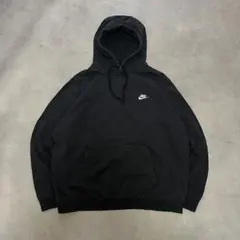 00s〜 NIKE ワンポイント刺繍プルオーバーパーカー フーディ
