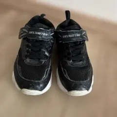 ブラック スニーカー　19センチ　幅広　上靴