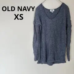 早い者勝ち✨️OLD NAVY 【XS】ネイビー Vネック長袖カットソー