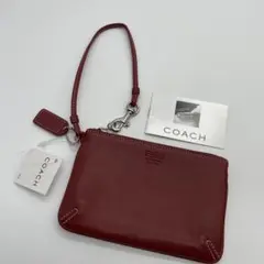 ☆新品 未使用☆coach☆コーチ☆本革☆レザーポーチ