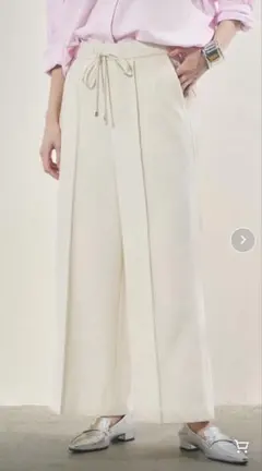 ELURAウールライク　ワイドパンツ　低身長