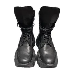 PRADA】Lace-Up Platform Combat Boots UK8 - メルカリ