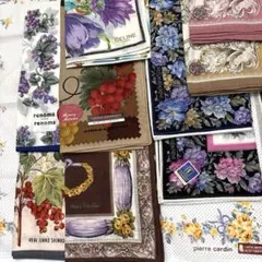 レディースハンカチ新品美品10枚セリーヌ.サンローラン花柄.クラシック柄のサムネイル
