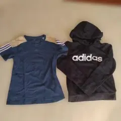 アディダス レディース トレーニングウエア Tシャツ パーカー Мサイズ