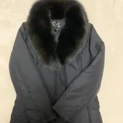 極美品】アクアスキュータム ダウンコート ロング丈 フォックスファー