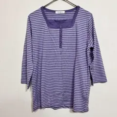 【M】Finemente レディース　長袖　Tシャツ　ボーダー　美品　おしゃれ