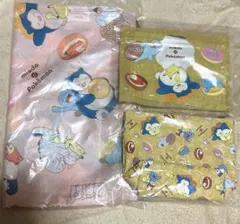 ミスド福袋⭐︎ポケモン エコバッグ・ポーチ ・ジッパーバッグ　3点
