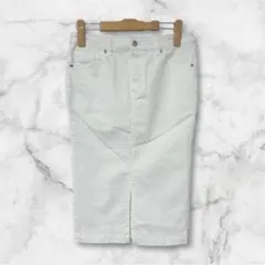 nano universeナノユニバース タイトスカート ロング ホワイト