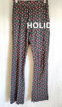 《HOLIDAY》ホリデイ　花柄　リブレギンス　美品のサムネイル
