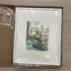 【値下げ】絵画　水彩画　額縁あり