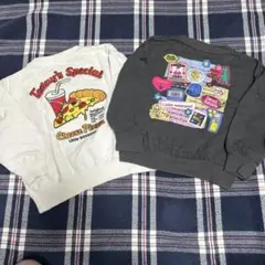 100cm Little Weekend トレーナー 2枚セット