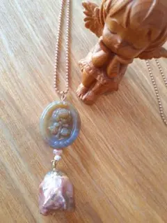 【Acs.7.】アラシャンパーツ ローズガーデン ネックレス ハンドメイド