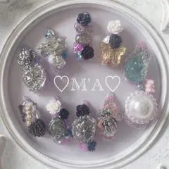 ♡現品 地雷系 量産型 ゴス ゴテゴテ 病みかわ ギャル ネイルチップ♡