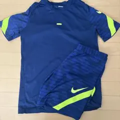 NIKE サッカーウェア ズボンのみ！ ネイビー×ライム
