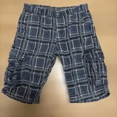 チェック柄　ハーフパンツ
