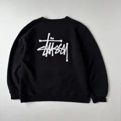 STUSSY バックプリント スウェット ブラック XLサイズのサムネイル