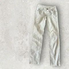 レディース スキニーパンツ 長ズボン (F) ホワイト系