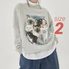 MCnCHIPs トレーナー スウェット 猫