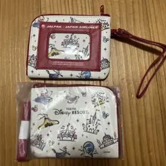 JALパックオリジナル　東京ディズニーリゾート　コインケース付パスケース