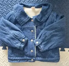 petitmain 110cm 未使用に近い 裏起毛 デニムコート 秋冬 子供服