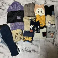 【セット】15点 100cm 子供服 冬服 アウター ロンティー トレーナー