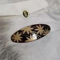 輪島塗　バレッタ