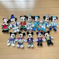 10体セット ミッキー ぬいぐるみ ディズニーリゾート 周年 バラ売りOK