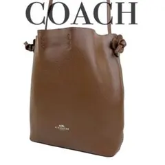 美品 COACH コーチ F58661 ぺブルレザー ショルダーバッグ 斜め掛け 
