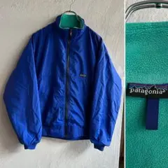 ★80S USA製 patagonia シェルドキャプリーン ジャケット ブルー