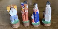 まとめて 一刀彫 木っ端人形 登山人形 白樺 昭和レトロ 民芸 山本鼎