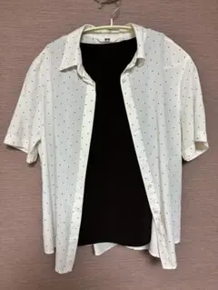 ユニクロ　レーヨンブラウス　ブラトップ　M ドットのサムネイル