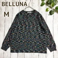 【BELLUNA】カラフル ブラック ニット レディース Mサイズのサムネイル