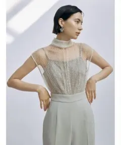 【1回使用のみ美品】ラグナムーン LADYチュールレースドッキングコンビネゾン