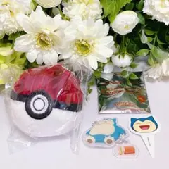新品 カビゴンセット コメダ珈琲店 ポケモン モンスターボール チャーム　ピック