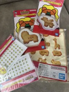 たべっ子どうぶつ　クッキー型・シール・タオル セット